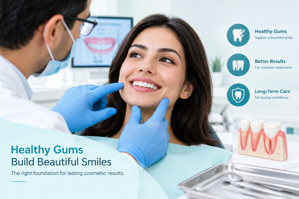 healthy gums and cosmetic dentistry